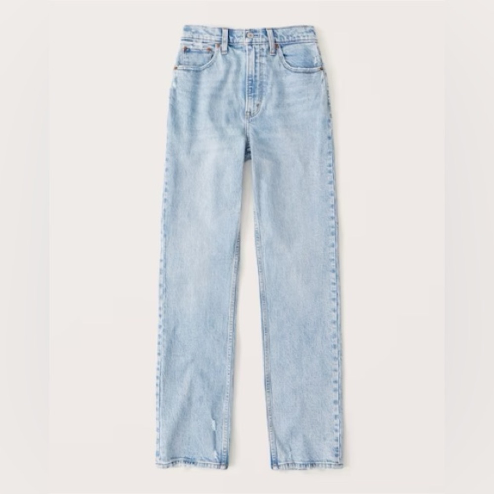 ABERCROMBIE & FITCH 90’S STRAIGHT ULTRA HIGH RISE CURVE LOVE